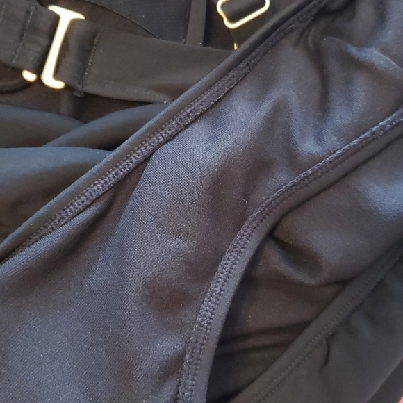 NEW Athleta Aqualuxe Square Plunge 1 piece swim boho - Picture 4 of 9